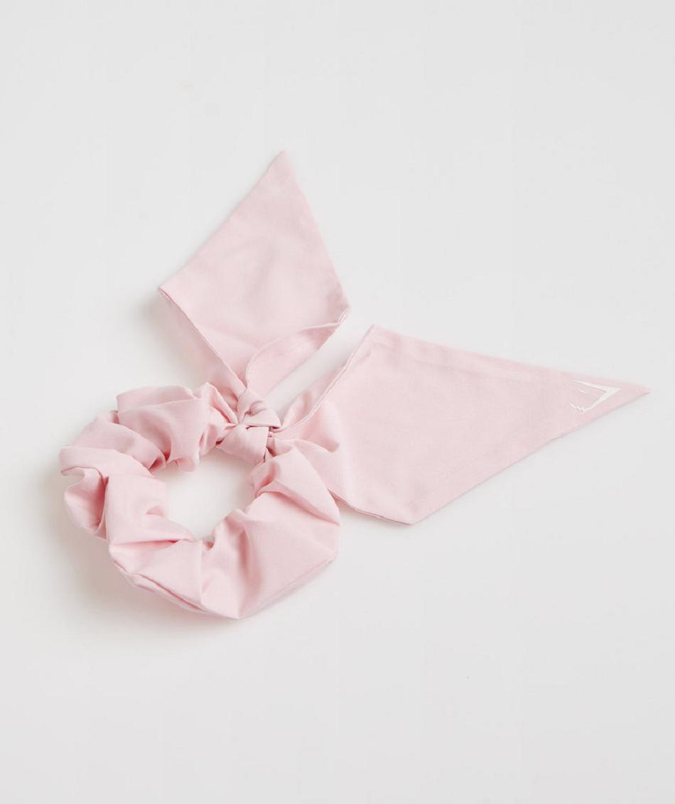 Gymshark Bow Scrunchie Accessories Šeširi Roze | HR 2064FDN